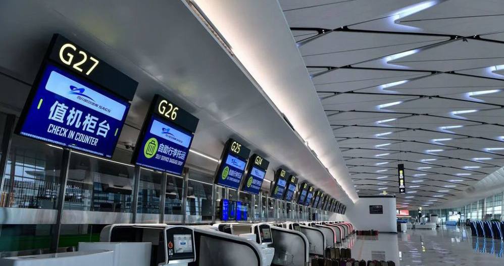 Domestic departures Hall at Chengdu Tianfu International Airport(TFU) T2