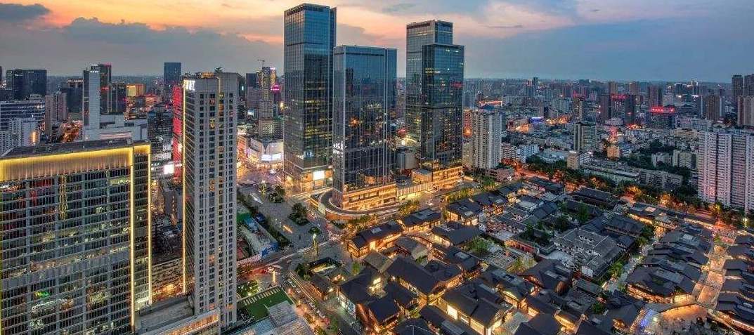 Chengdu city view