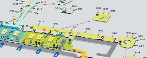 Hangzhou Xiaoshan Airport Map, Layout, Plan, T1, T2, T3