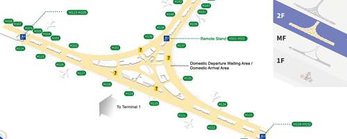 Shanghai Pudong Airport Terminal S1, layout, plan map, PVG Airport