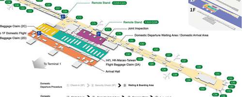 Shanghai Pudong Airport Terminal 2, T2, layout, plan map, PVG Airport