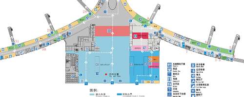 Tianjin Binhai Airport T1, Terminal 1, Map, Layout, Plan