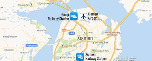 Xiamen Gaoqi Airport Map