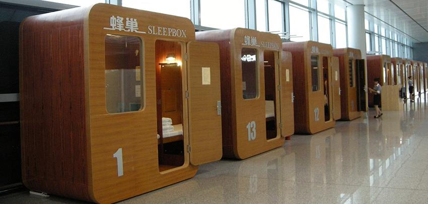 sleepbox, hourly lounges, Xian Xianyang Airport, XIY Airport T2