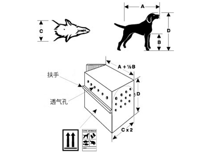 animal container, pet, on flight