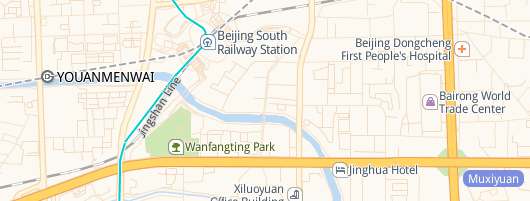 map of Beijing South Railway station