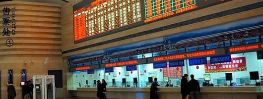 ticket office at Beijing South Railway station