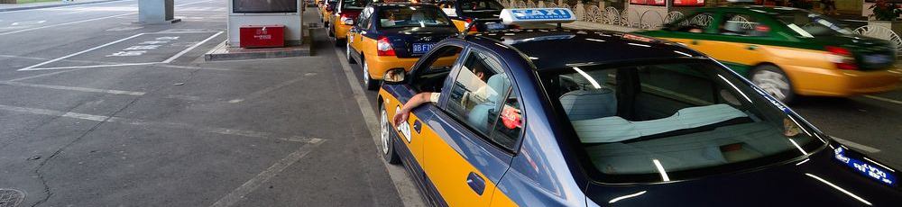 Taxi at Beijing South Railway Station