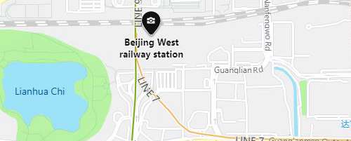 Beijing West Railway station Map