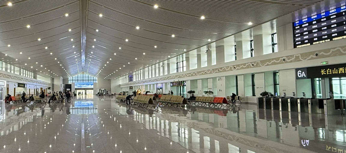 departures at Changbaishan West Railway station, Changbaishan Train Station