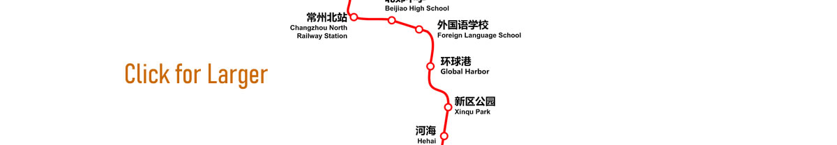 Metro Map of Changzhou North Railway Station, Changzhou Subway Map