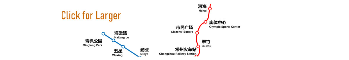 Metro Map of Changzhou Railway Station, Changzhou Subway Map