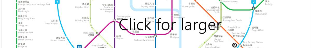 Chengdu East Railway Station Metr map, subway map