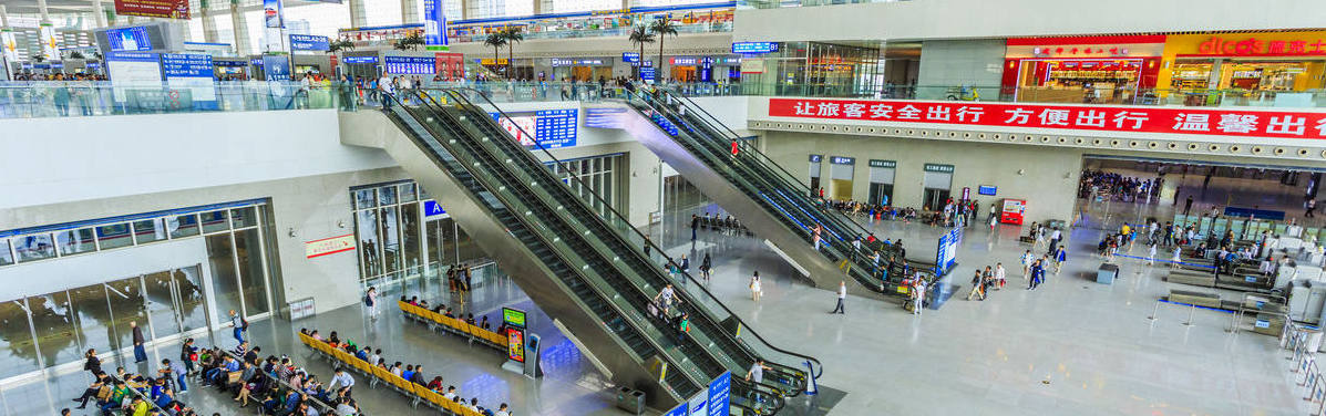 Departures at Chengdu East Railway Station, Chengdu Dong high speed train station