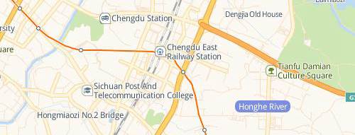 map of Chengdu East Railway station