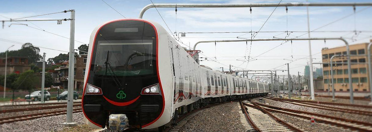 Metro line 1, subway at Fuzhou South Railway station, Fuzhou Nan Train Station