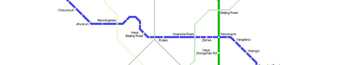 Metro Map of Guiyang North Railway Station, Guiyang Metro Map