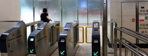 exit at Hong Kong West Kowloon Railway station