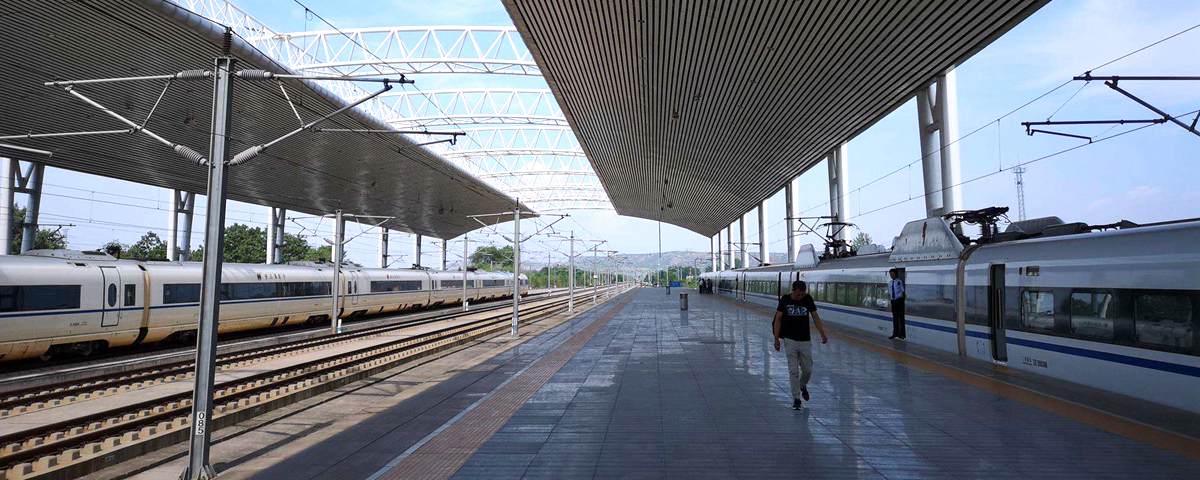Departures hall at Huashan North Railway station, Huashan North Train Station