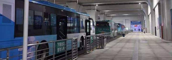 City bus, shuttle bus at Nanjing South Railway Station