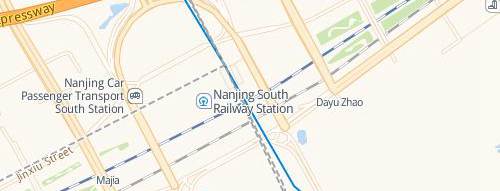 map of Nanjing South Railway station