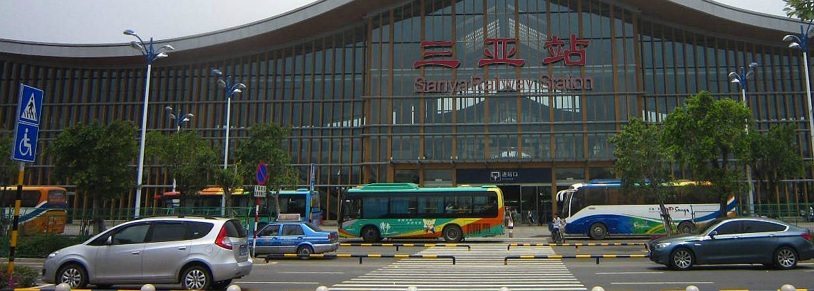Bus at Sanya Railway station, Bus routes and station at Sanya Train Station