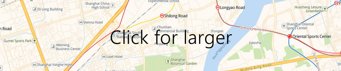 Map of Shanghai South Railway station, Shanghai Nan Train Station Map