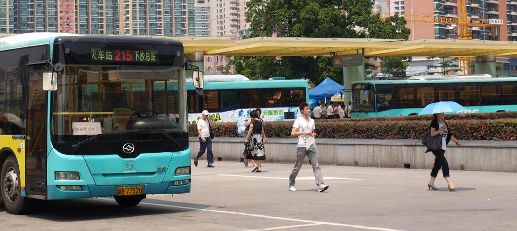 Bus at Shenzhen Railway station, Bus routes and station at Shenzhen Train Station