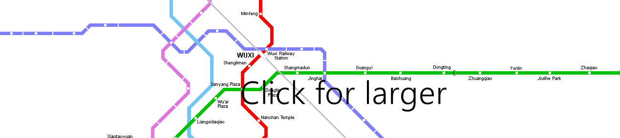 Metro Map of Wuxi East Railway Station, Wuxi Subway Map