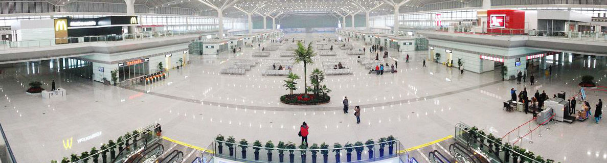 Departure Hall in Xian North Railway Station, Xian North high speed train station