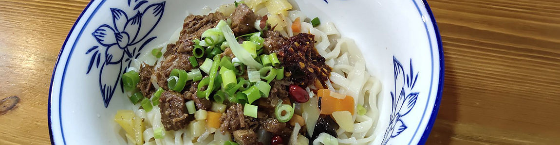 Chinese Noodles at Xian North Railway Station, Xian Bei high speed train station