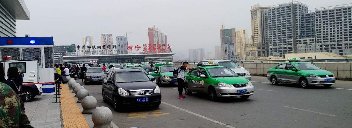 Taxi to Xining Railway Station
