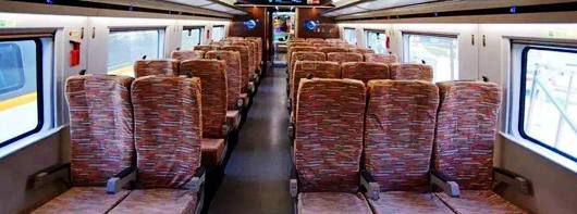Second Class seats on high-speed trains